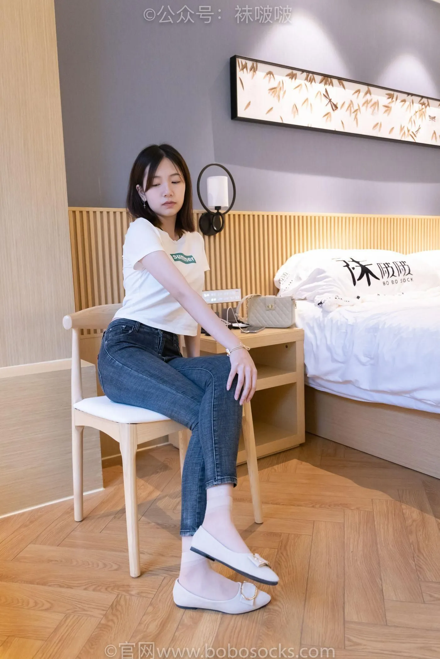 [BoBoSocks袜啵啵]NO.063 小甜豆-平底鞋、短肉丝 [155P]插图3